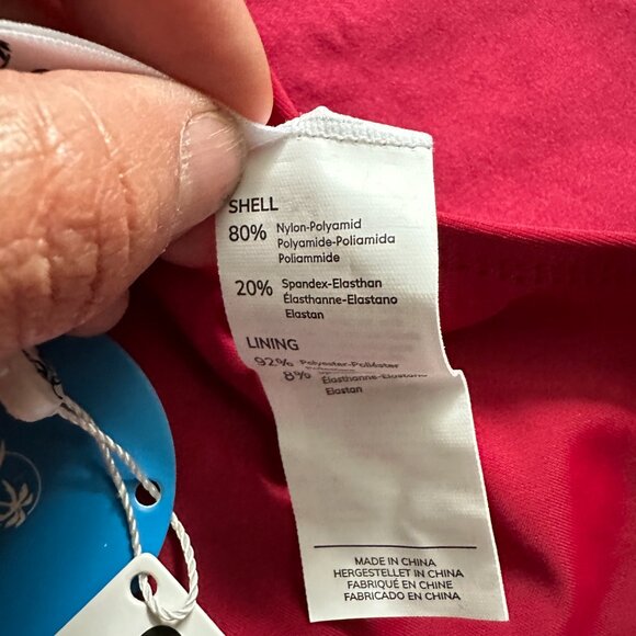 CUPSHE  | Women's One Piece Swimsuit Deep V Neck Crisscross Back| Red | Size: M - Picture 9 of 11